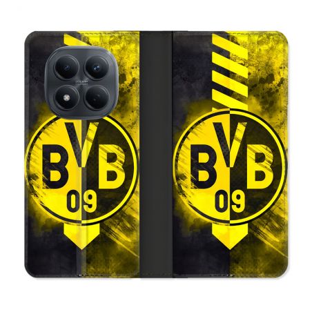 Housse Cuir Portefeuille Pour Xiaomi Redmi Note 15 Pro 4G Foot Dortmund