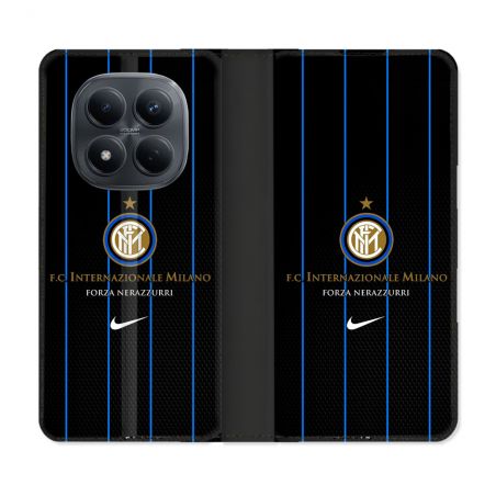 Housse Cuir Portefeuille Pour Xiaomi Redmi Note 15 Pro 4G Foot Inter Milan