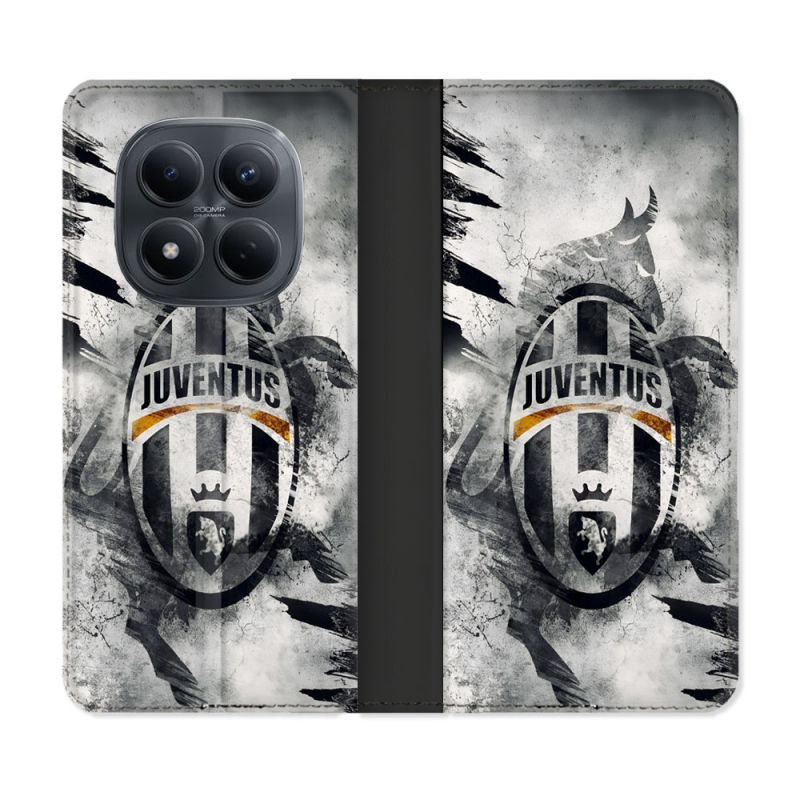 Housse Cuir Portefeuille Pour Xiaomi Redmi Note 15 Pro 4G Foot Juventus Turin