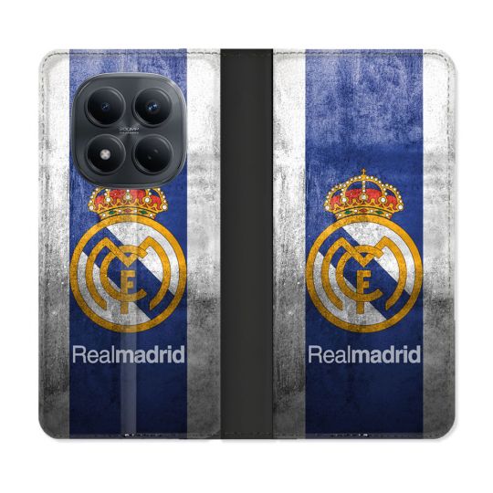 Housse Cuir Portefeuille Pour Xiaomi Redmi Note 15 Pro 4G Foot Real Madrid