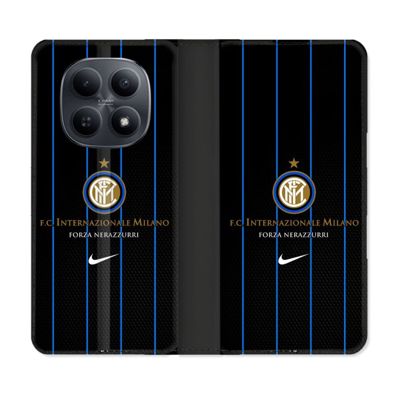 Housse Cuir Portefeuille Pour Xiaomi Redmi Note 15 5G Foot Inter Milan
