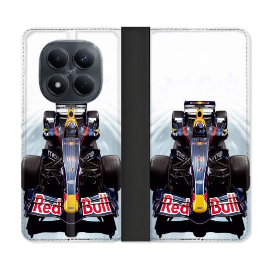 Housse Cuir Portefeuille Pour Xiaomi Redmi Note 15 Pro 4G Formule 1 F1 Red Bull
