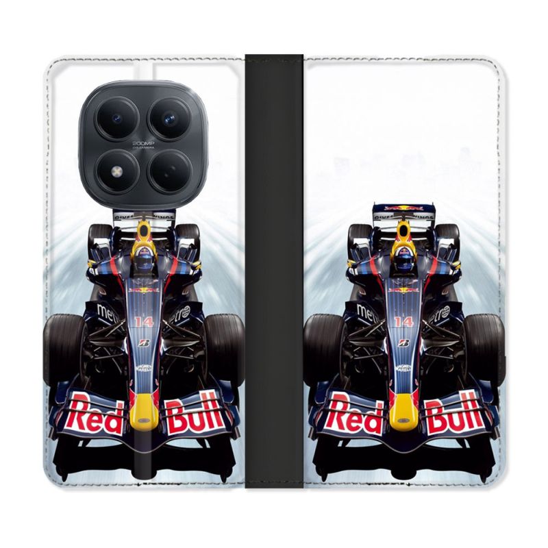 Housse Cuir Portefeuille Pour Xiaomi Redmi Note 15 Pro 4G Formule 1 F1 Red Bull