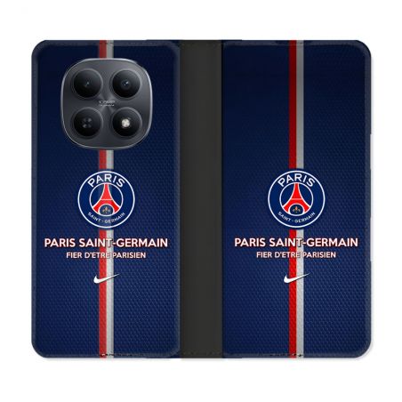 Housse Cuir Portefeuille Pour Xiaomi Redmi Note 15 5G Foot PSG Fier