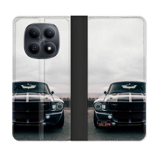 Housse Cuir Portefeuille Pour Xiaomi Redmi Note 15 5G Ford Mustang GT500 Vintage