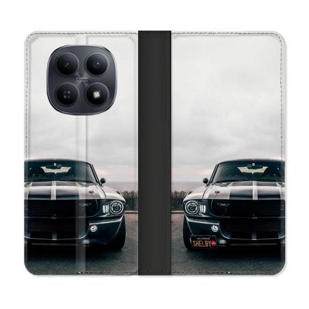 Housse Cuir Portefeuille Pour Xiaomi Redmi Note 15 5G Ford Mustang GT500 Vintage
