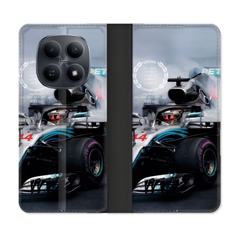 Housse Cuir Portefeuille Pour Xiaomi Redmi Note 15 5G Formule 1 F1 Mercedes Petronas
