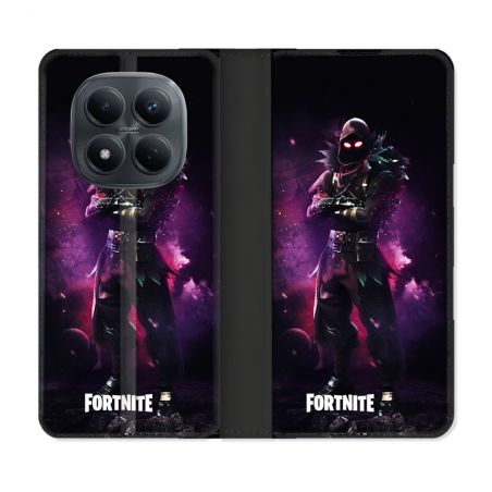 Housse Cuir Portefeuille Pour Xiaomi Redmi Note 15 Pro 4G Fortnite Raven