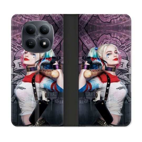 Housse Cuir Portefeuille Pour Xiaomi Redmi Note 15 5G Harley Quinn Batte