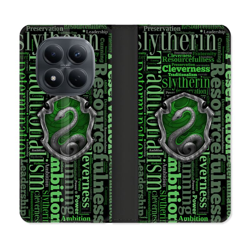 Housse Cuir Portefeuille Pour Xiaomi Redmi Note 15 Pro 4G Harry Potter Serpentar