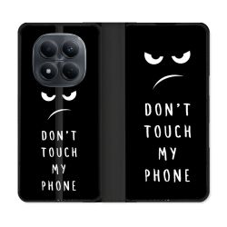 Housse Cuir Portefeuille Pour Xiaomi Redmi Note 15 Pro 4G Humour Don't Touch