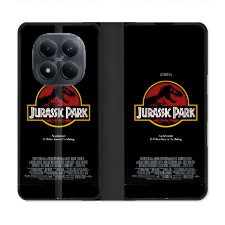 Housse Cuir Portefeuille Pour Xiaomi Redmi Note 15 Pro 4G Jurassic Park Affiche