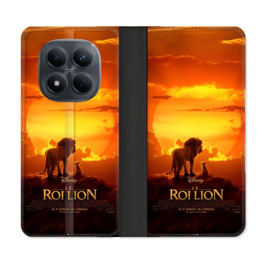 Housse Cuir Portefeuille Pour Xiaomi Redmi Note 15 Pro 4G Le Roi Lion Affiche