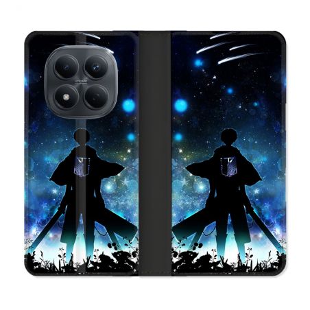 Housse Cuir Portefeuille Pour Xiaomi Redmi Note 15 Pro 4G Manga Attaque Titans Levi