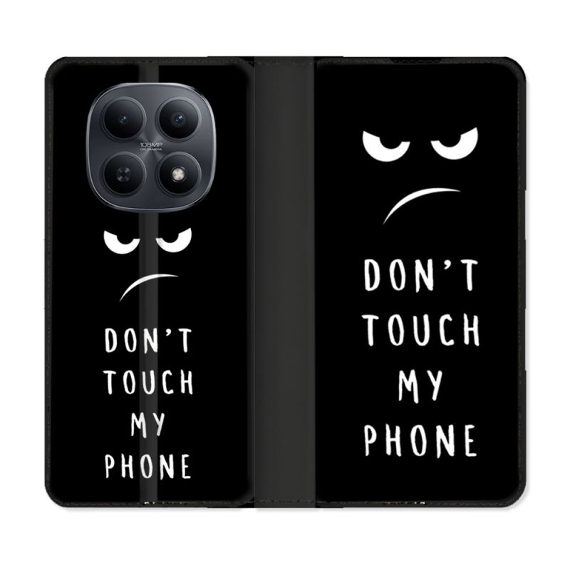 Housse Cuir Portefeuille Pour Xiaomi Redmi Note 15 5G Humour Don't Touch