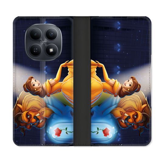 Housse Cuir Portefeuille Pour Xiaomi Redmi Note 15 5G La Belle et La Bête