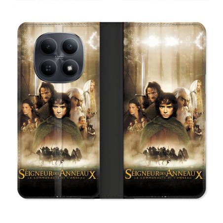 Housse Cuir Portefeuille Pour Xiaomi Redmi Note 15 5G Le seigneur Des Anneaux Affiche