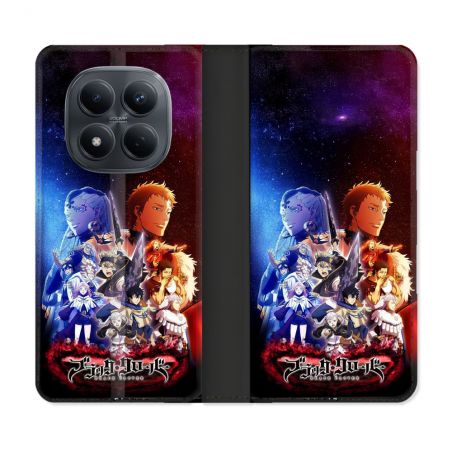 Housse Cuir Portefeuille Pour Xiaomi Redmi Note 15 Pro 4G Manga Black Clover Affiche