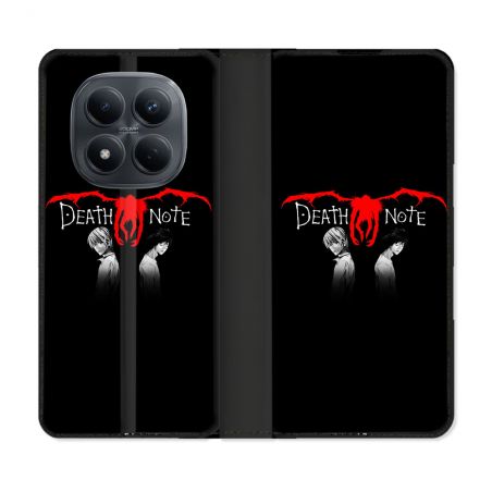 Housse Cuir Portefeuille Pour Xiaomi Redmi Note 15 Pro 4G Manga Death Note Noir