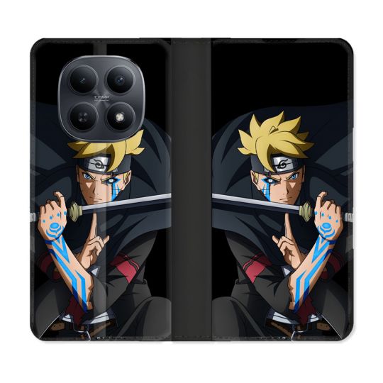 Housse Cuir Portefeuille Pour Xiaomi Redmi Note 15 5G Manga Boruto Tatouage