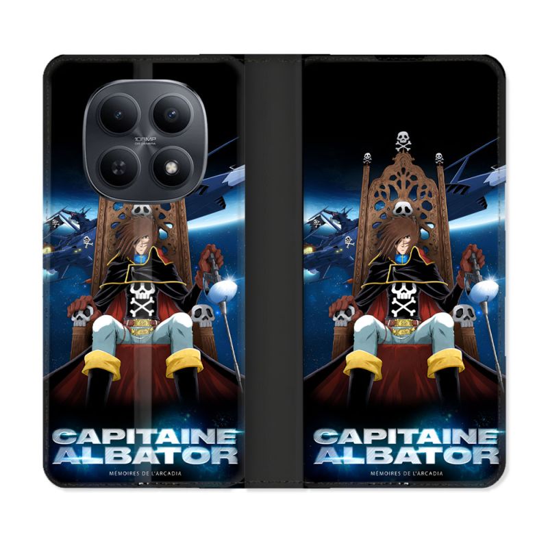 Housse Cuir Portefeuille Pour Xiaomi Redmi Note 15 5G Manga Capitaine Albator