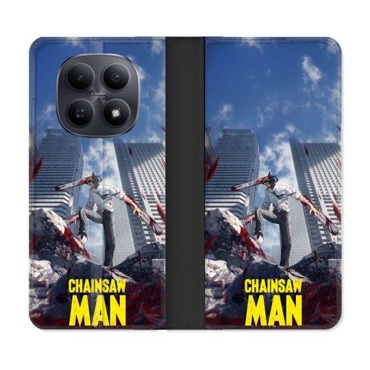 Housse Cuir Portefeuille Pour Xiaomi Redmi Note 15 5G Manga Chainsaw Man Denji
