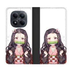 Housse Cuir Portefeuille Pour Xiaomi Redmi Note 15 Pro 4G Manga Demon Slayer Nezuko