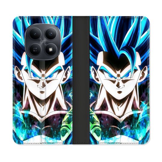 Housse Cuir Portefeuille Pour Xiaomi Redmi Note 15 5G Manga Dragon Ball Gogeta Visage