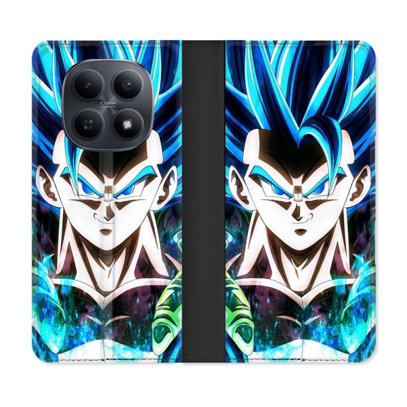 Housse Cuir Portefeuille Pour Xiaomi Redmi Note 15 5G Manga Dragon Ball Gogeta Visage