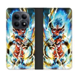 Housse Cuir Portefeuille Pour Xiaomi Redmi Note 15 5G Manga Dragon Ball Sangoku Blanc