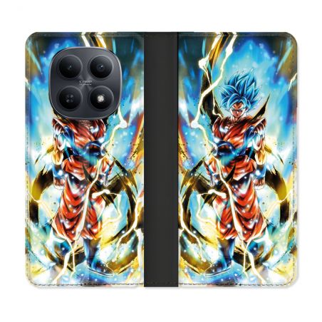 Housse Cuir Portefeuille Pour Xiaomi Redmi Note 15 5G Manga Dragon Ball Sangoku Blanc