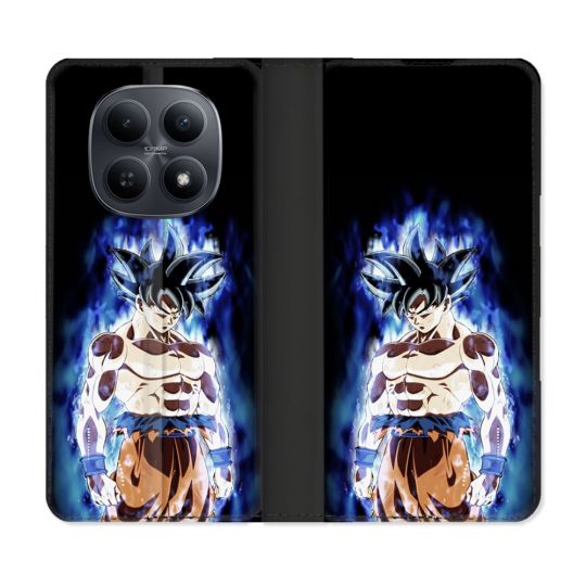 Housse Cuir Portefeuille Pour Xiaomi Redmi Note 15 5G Manga Dragon Ball Sangoku Noir