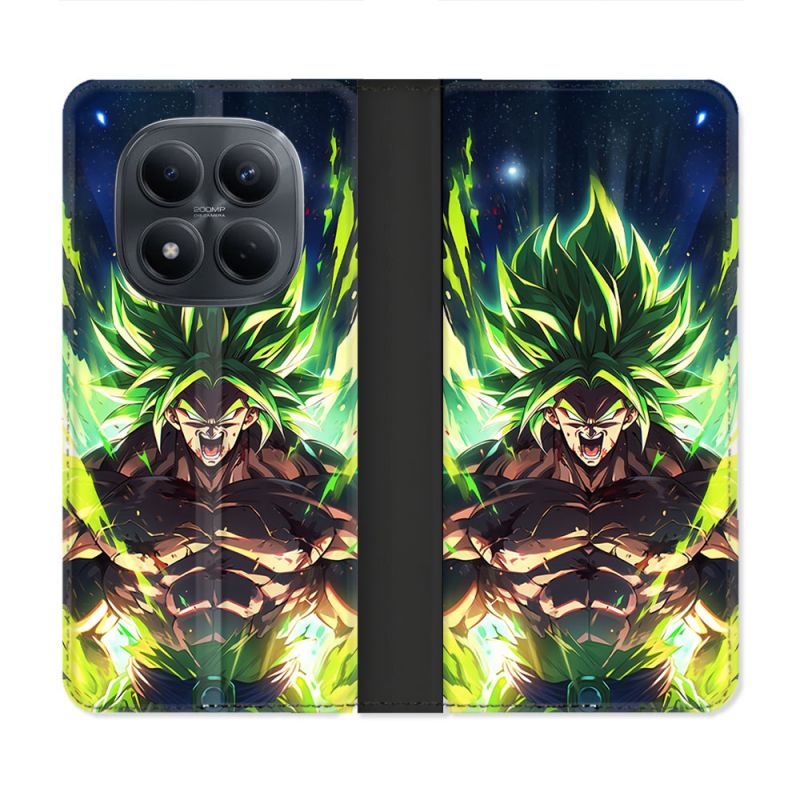 Housse Cuir Portefeuille Pour Xiaomi Redmi Note 15 Pro 4G Manga Dragon Ball Broly