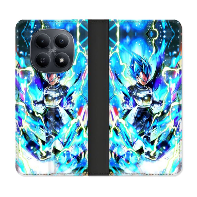 Housse Cuir Portefeuille Pour Xiaomi Redmi Note 15 5G Manga Dragon Ball Vegeta Bleu