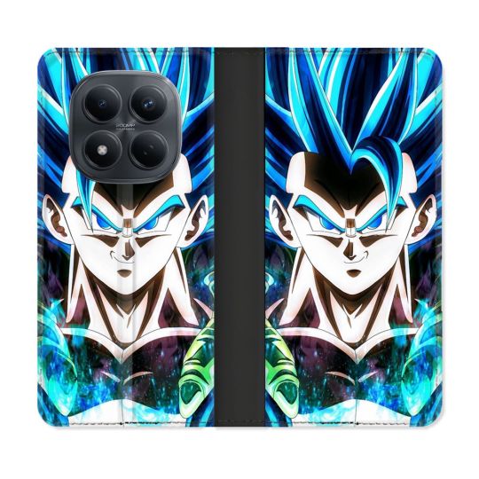 Housse Cuir Portefeuille Pour Xiaomi Redmi Note 15 Pro 4G Manga Dragon Ball Gogeta Visage