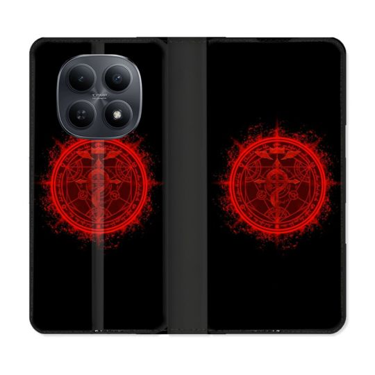 Housse Cuir Portefeuille Pour Xiaomi Redmi Note 15 5G Manga Fullmetal Alchemist Logo