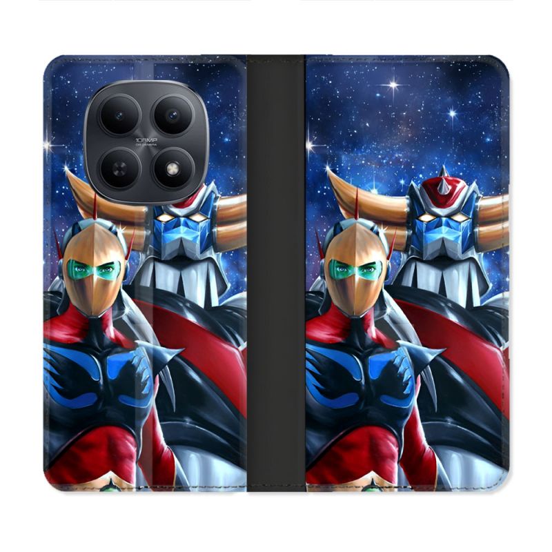 Housse Cuir Portefeuille Pour Xiaomi Redmi Note 15 5G Manga Goldorak