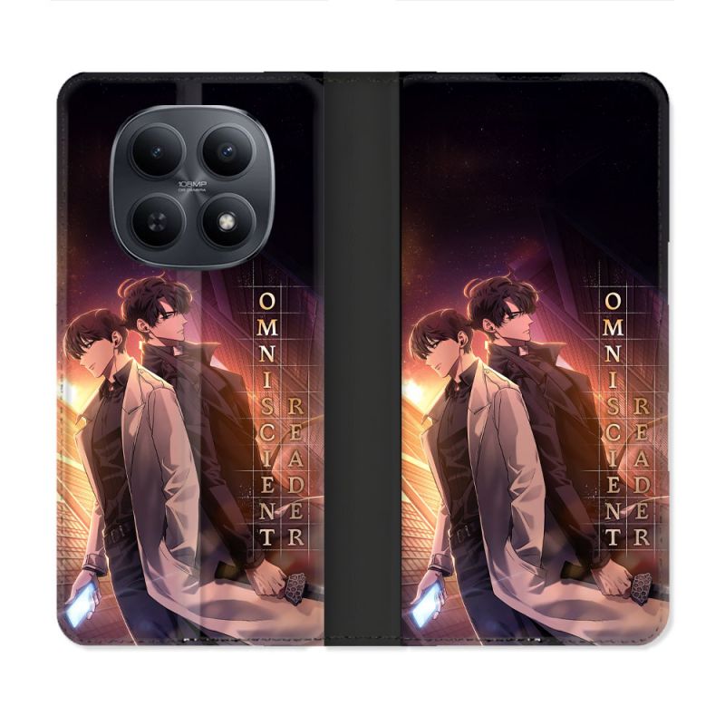 Housse Cuir Portefeuille Pour Xiaomi Redmi Note 15 5G Manga Lecteur Omniscient Affiche