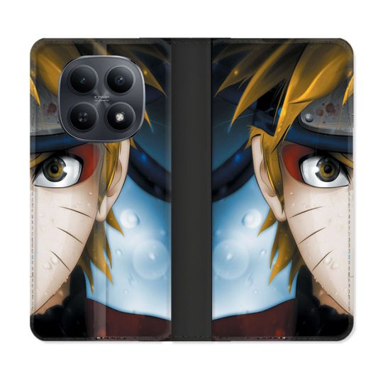 Housse Cuir Portefeuille Pour Xiaomi Redmi Note 15 5G Manga Naruto Blanc