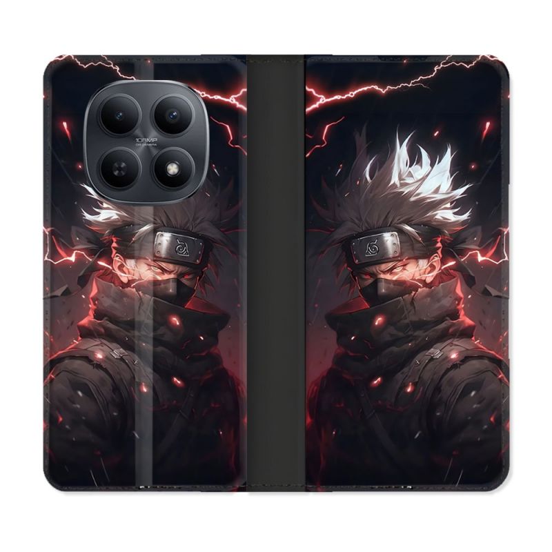 Housse Cuir Portefeuille Pour Xiaomi Redmi Note 15 5G Manga Naruto Kakashi Dark