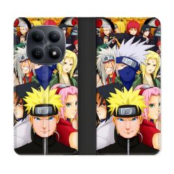 Housse Cuir Portefeuille Pour Xiaomi Redmi Note 15 5G Manga Naruto Team