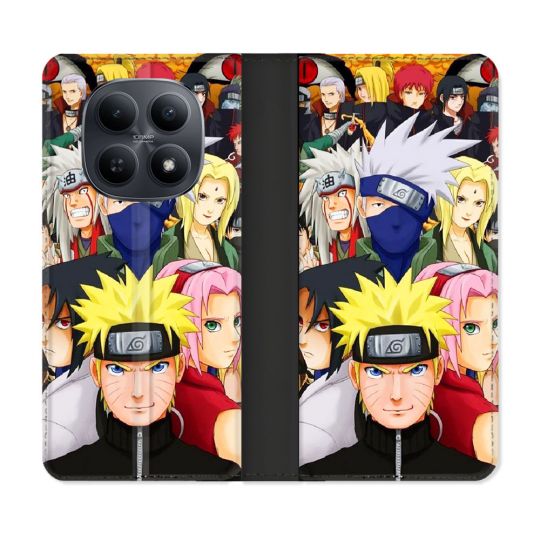 Housse Cuir Portefeuille Pour Xiaomi Redmi Note 15 5G Manga Naruto Team