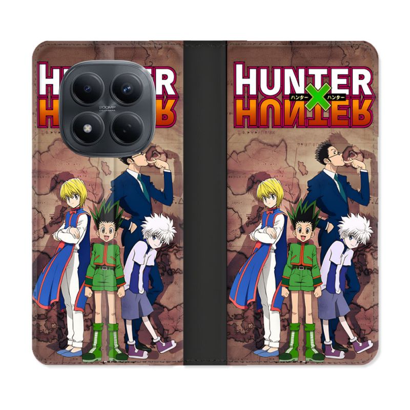 Housse Cuir Portefeuille Pour Xiaomi Redmi Note 15 Pro 4G Manga Hunter X Hunter Vintage