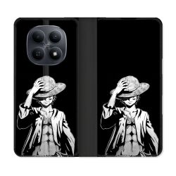 Housse Cuir Portefeuille Pour Xiaomi Redmi Note 15 5G Manga One Piece Luffy Noir