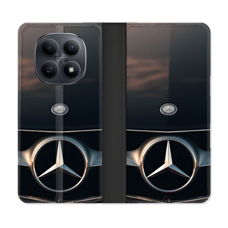 Housse Cuir Portefeuille Pour Xiaomi Redmi Note 15 5G Mercedes Calendre