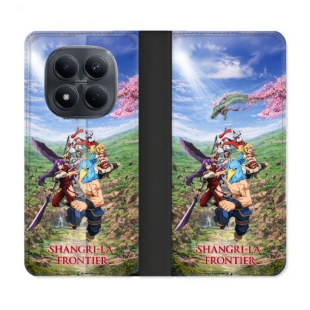 Housse Cuir Portefeuille Pour Xiaomi Redmi Note 15 Pro 4G Manga Shangri La Frontier Affiche