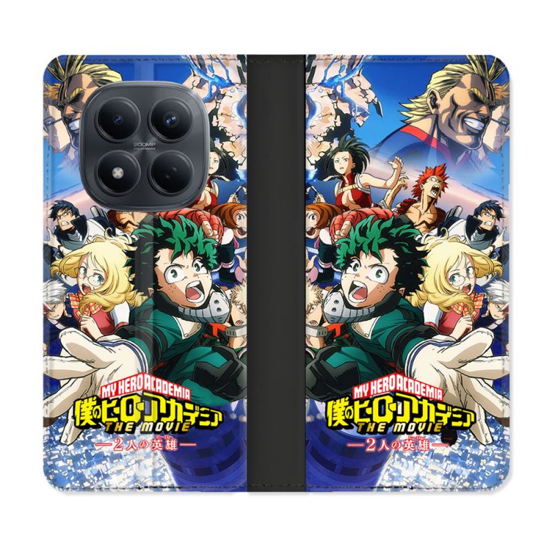 Housse Cuir Portefeuille Pour Xiaomi Redmi Note 15 Pro 4G Manga My Hero Academia Affiche