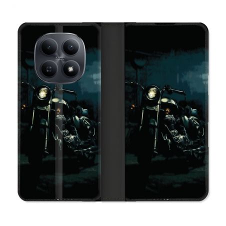 Housse Cuir Portefeuille Pour Xiaomi Redmi Note 15 5G Moto Harley Vintage