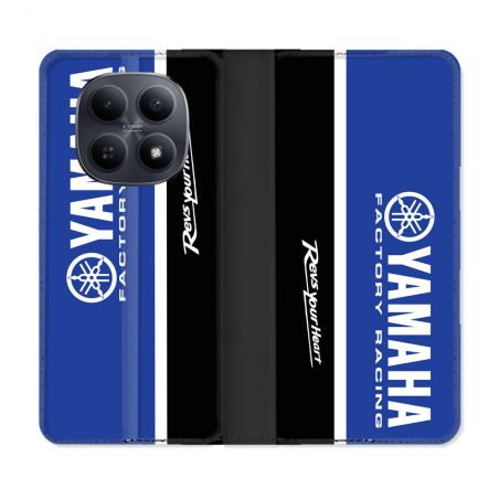 Housse Cuir Portefeuille Pour Xiaomi Redmi Note 15 5G Moto Yamaha