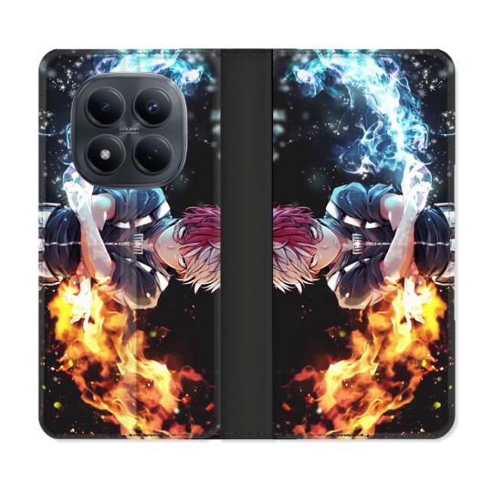 Housse Cuir Portefeuille Pour Xiaomi Redmi Note 15 Pro 4G Manga My Hero Academia Shoto